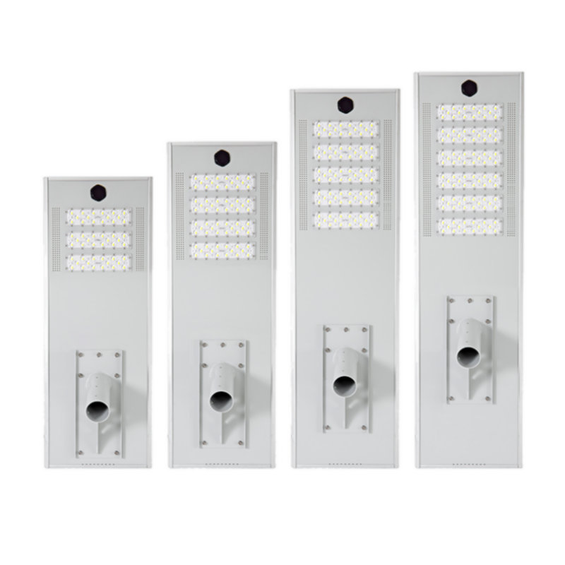 150W Đèn phố năng lượng mặt trời tích hợp